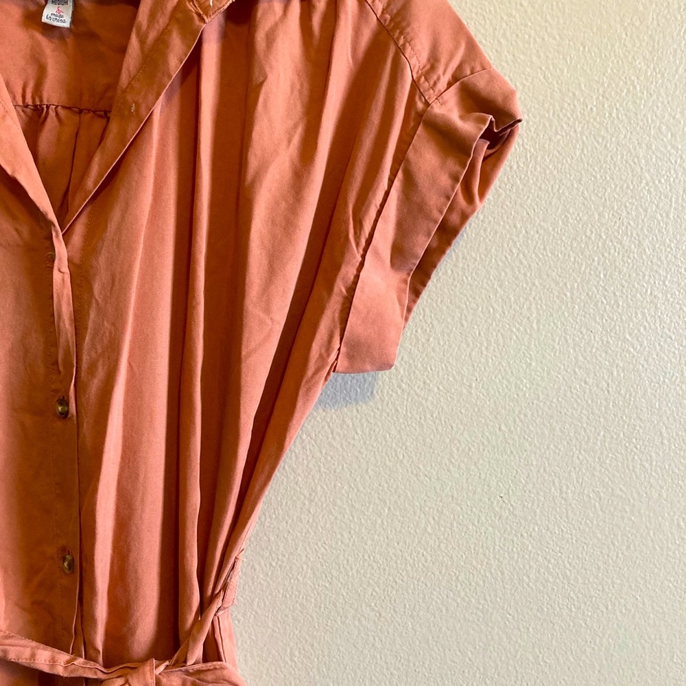 peach dress